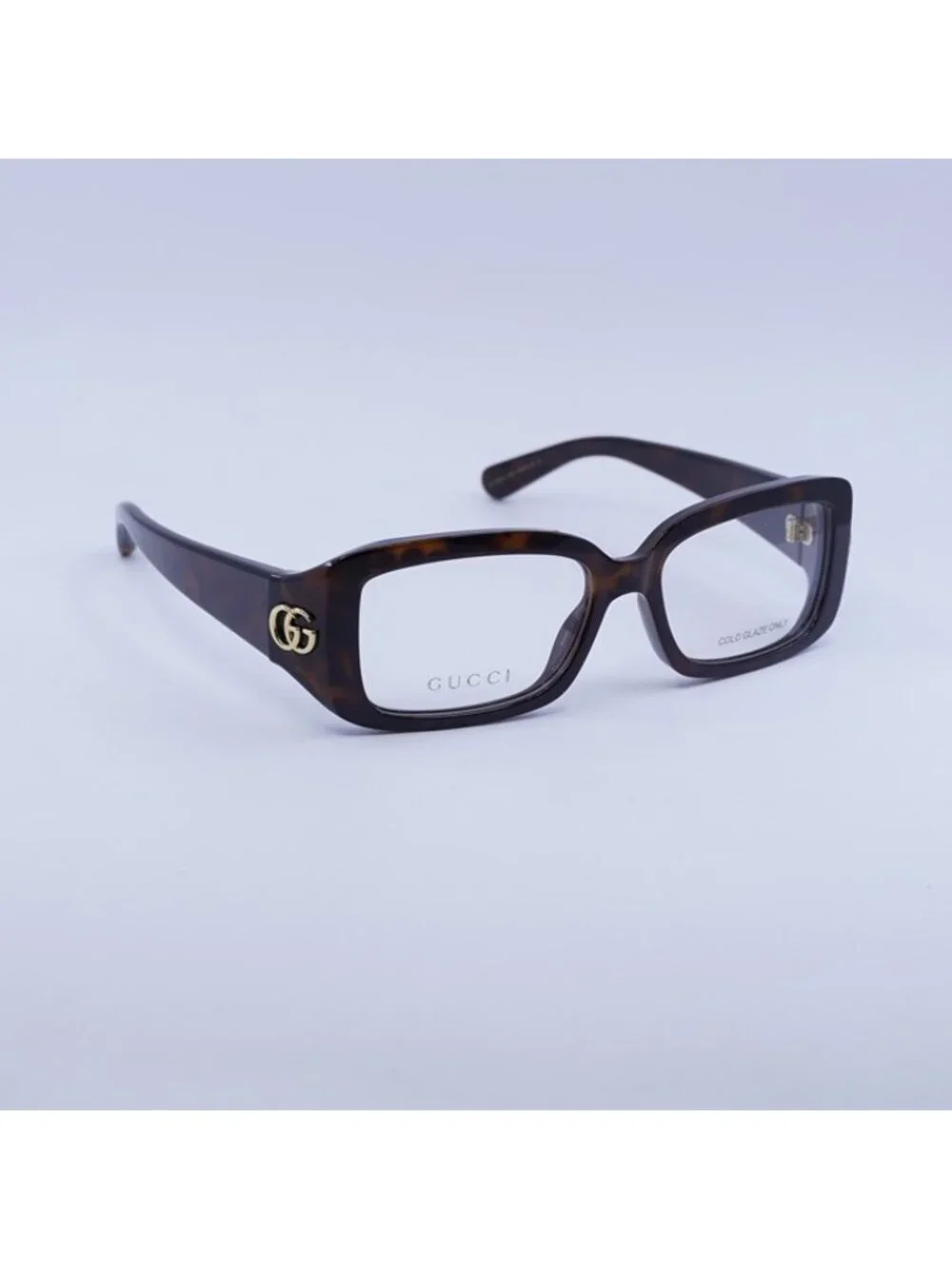 Gucci GG1406O 002 Eyeglasses Havana 53mm Rectangle Frame